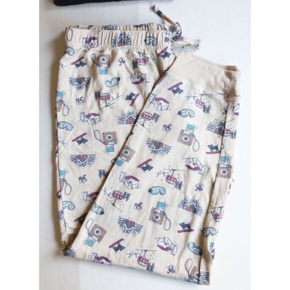 *50off3* NWT Family Pajamas Snow Day PJs Set XXL 2XL Cotton Blend Ski Vintage - Picture 4 of 5